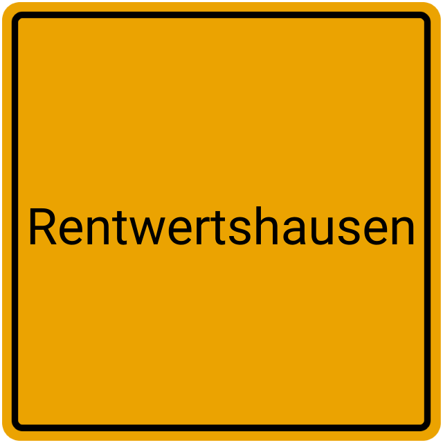 Meldebestätigung Rentwertshausen