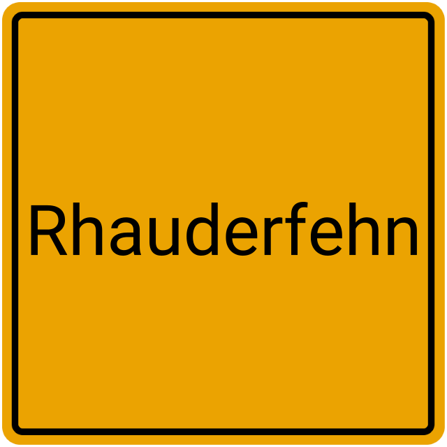 Meldebestätigung Rhauderfehn