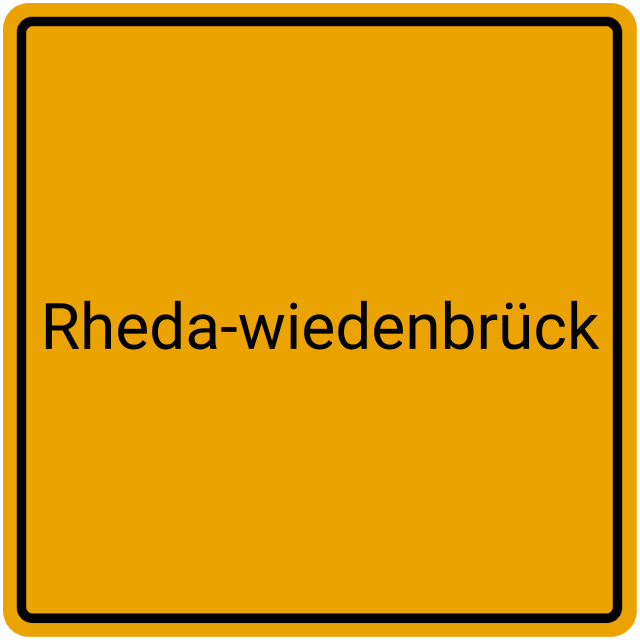 Meldebestätigung Rheda-Wiedenbrück