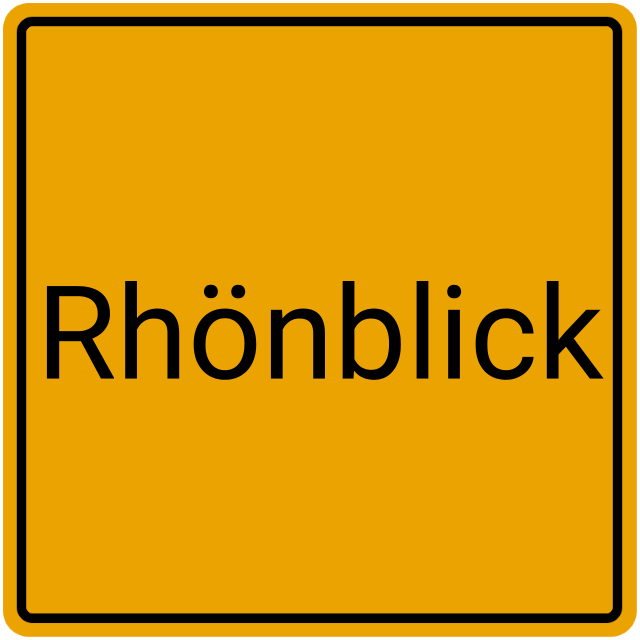 Meldebestätigung Rhönblick