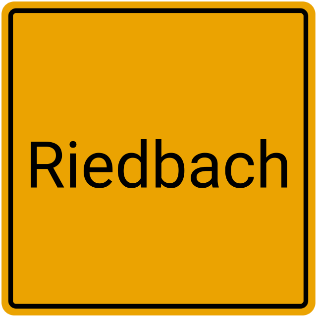 Meldebestätigung Riedbach