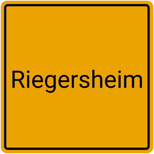 Meldebestätigung Riegersheim