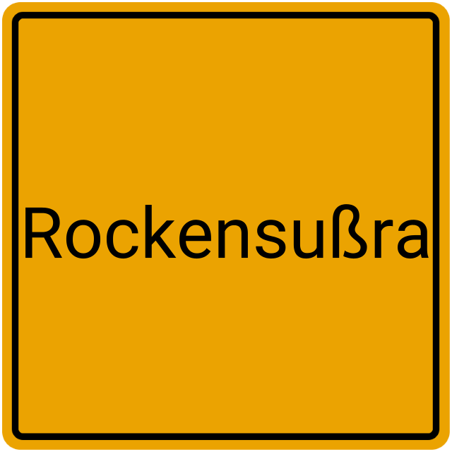 Meldebestätigung Rockensußra