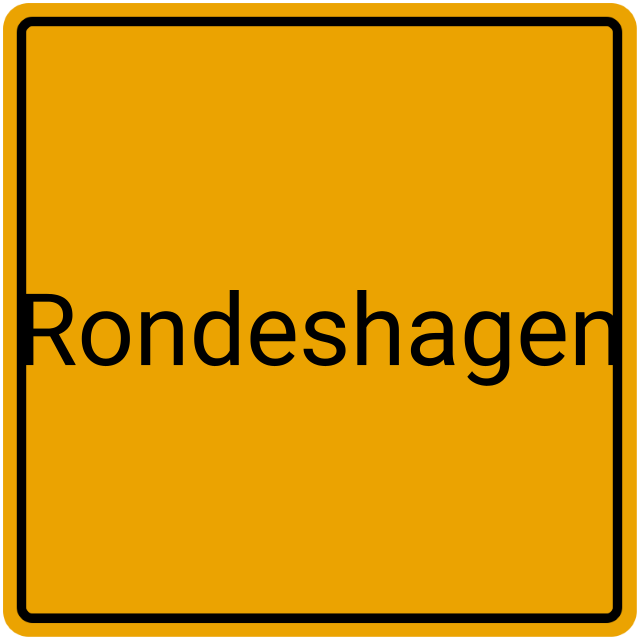 Meldebestätigung Rondeshagen