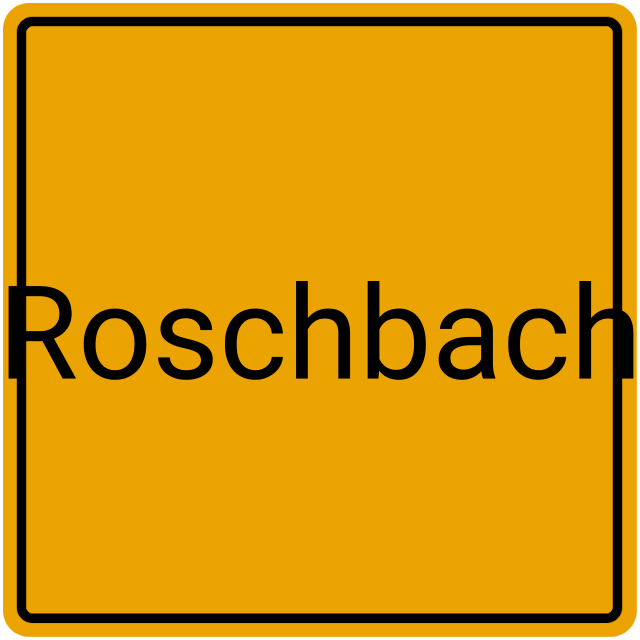 Meldebestätigung Roschbach