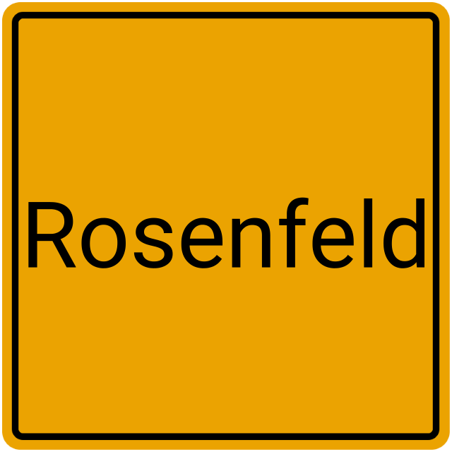 Meldebestätigung Rosenfeld