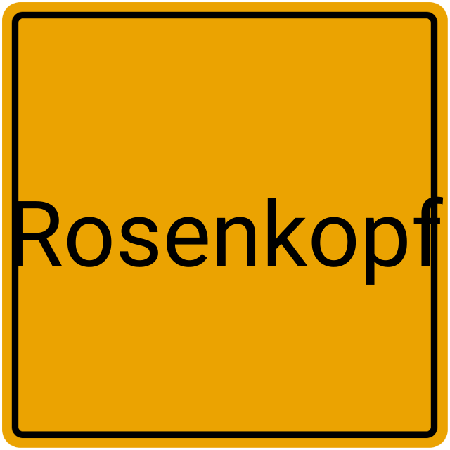 Meldebestätigung Rosenkopf