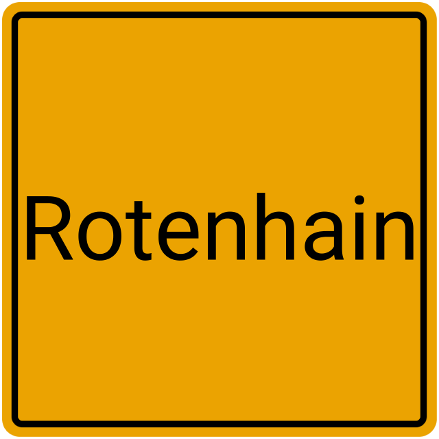 Meldebestätigung Rotenhain