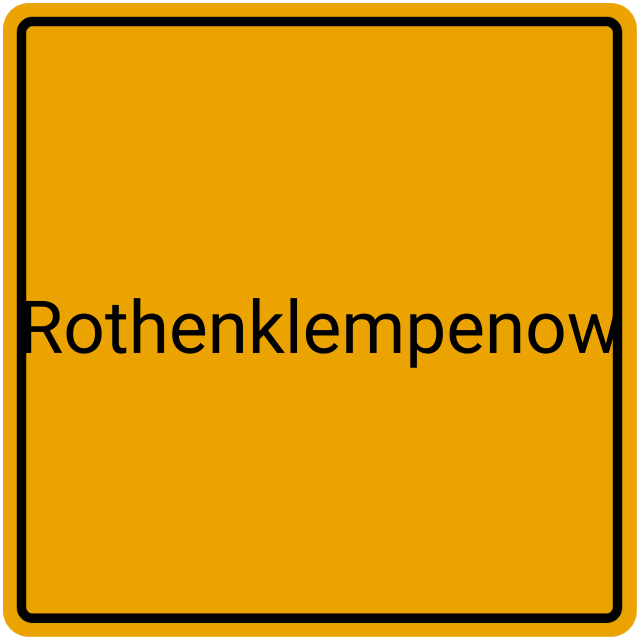 Meldebestätigung Rothenklempenow