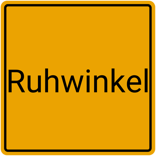 Meldebestätigung Ruhwinkel