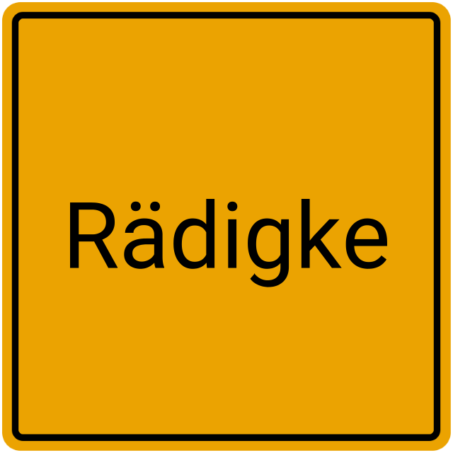 Meldebestätigung Rädigke