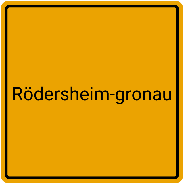 Meldebestätigung Rödersheim-Gronau