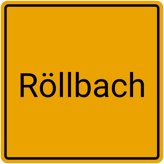 Meldebestätigung Röllbach