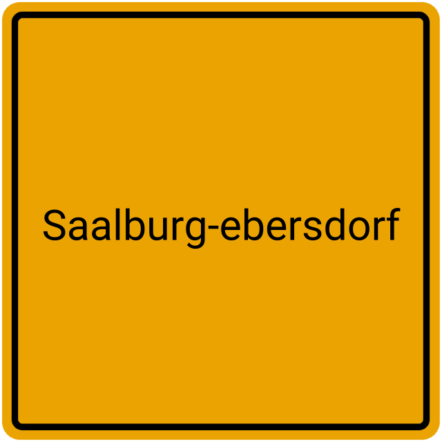 Meldebestätigung Saalburg-Ebersdorf