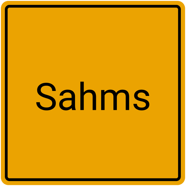 Meldebestätigung Sahms