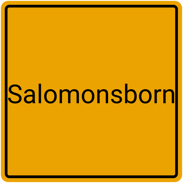 Meldebestätigung Salomonsborn