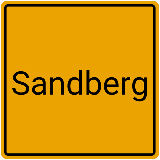 Meldebestätigung Sandberg