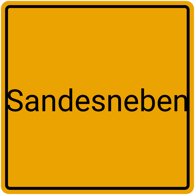 Meldebestätigung Sandesneben