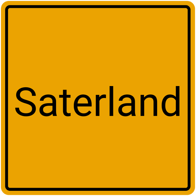 Meldebestätigung Saterland