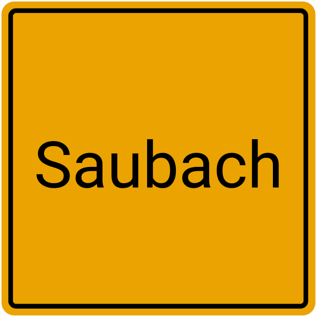 Meldebestätigung Saubach