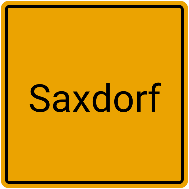 Meldebestätigung Saxdorf