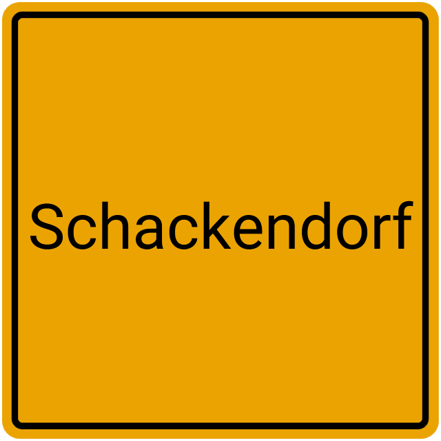 Meldebestätigung Schackendorf