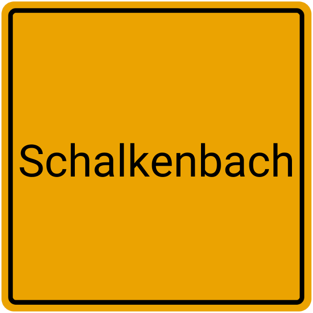 Meldebestätigung Schalkenbach