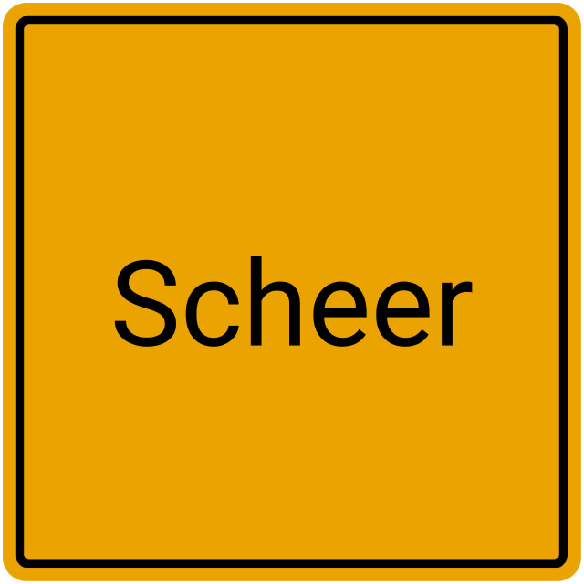 Meldebestätigung Scheer