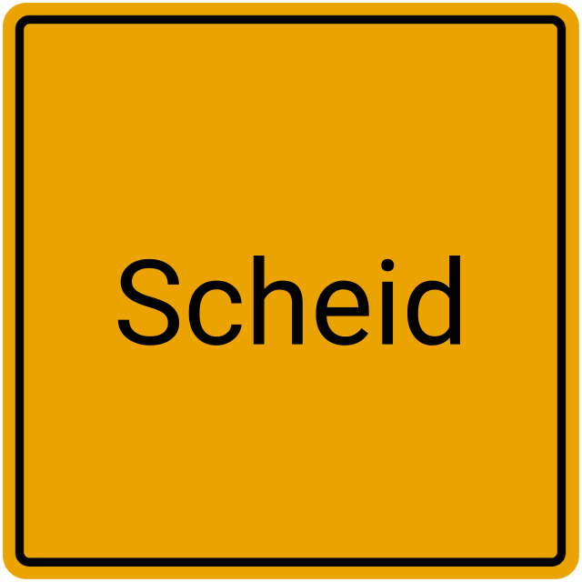 Meldebestätigung Scheid