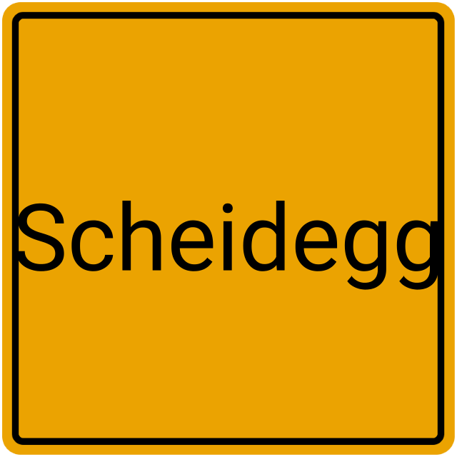 Meldebestätigung Scheidegg