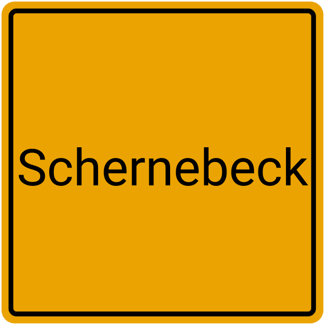 Meldebestätigung Schernebeck