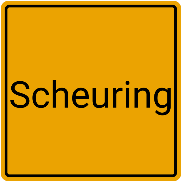 Meldebestätigung Scheuring