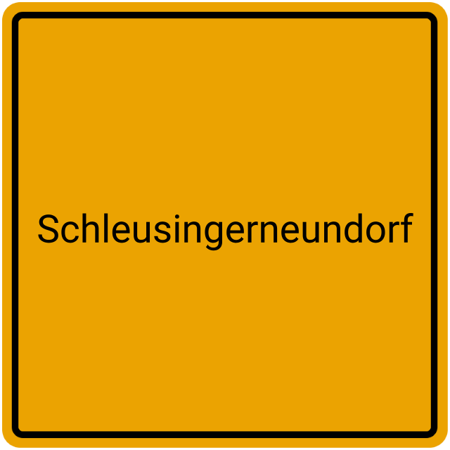 Meldebestätigung Schleusingerneundorf