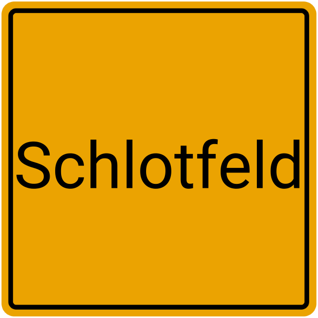 Meldebestätigung Schlotfeld