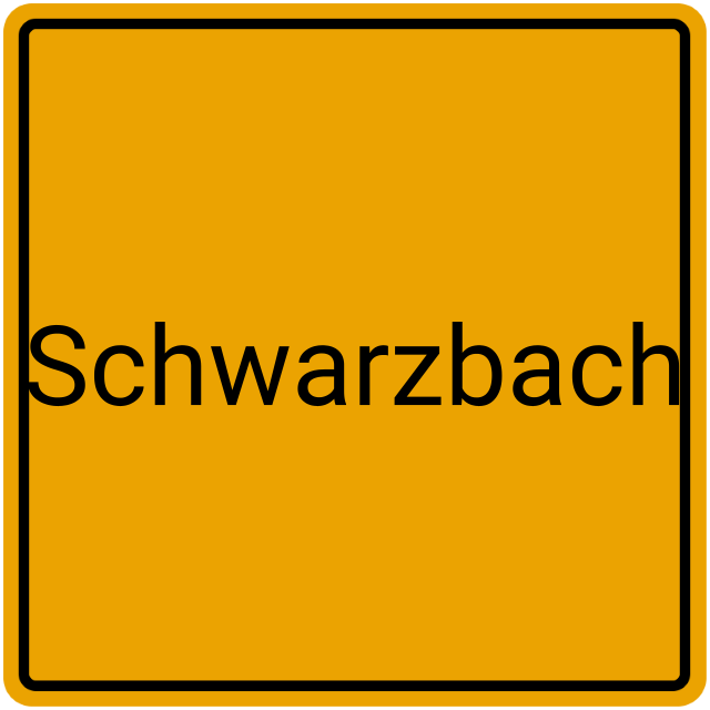 Meldebestätigung Schwarzbach