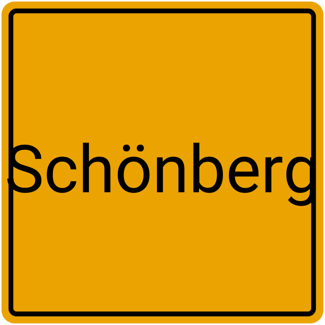 Meldebestätigung Schönberg