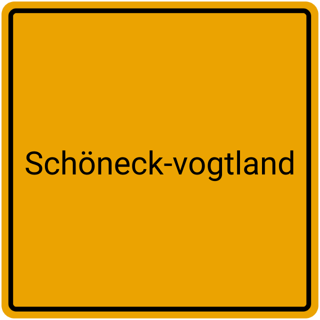 Meldebestätigung Schöneck-Vogtland