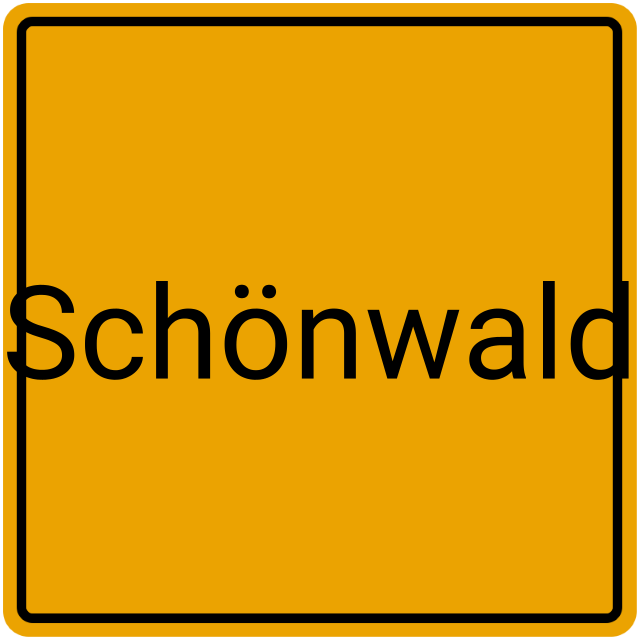Meldebestätigung Schönwald