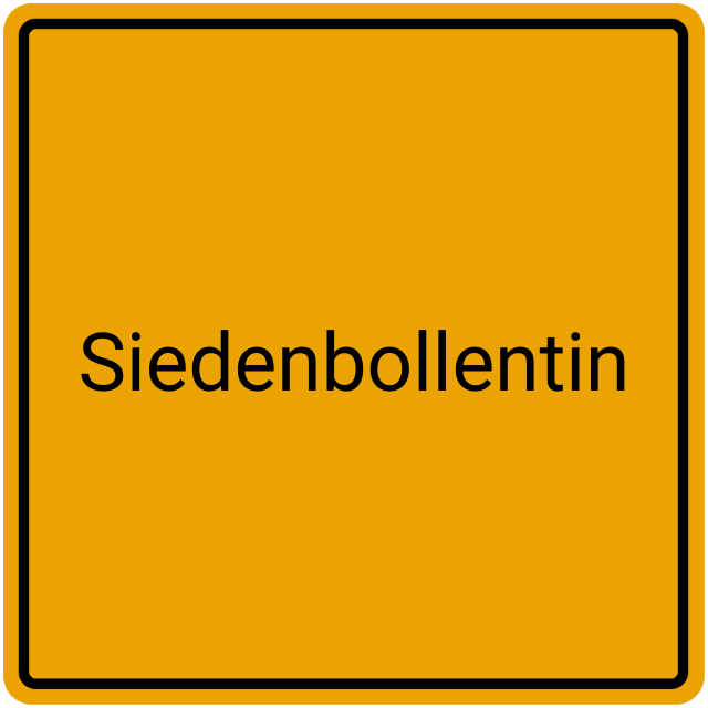 Meldebestätigung Siedenbollentin