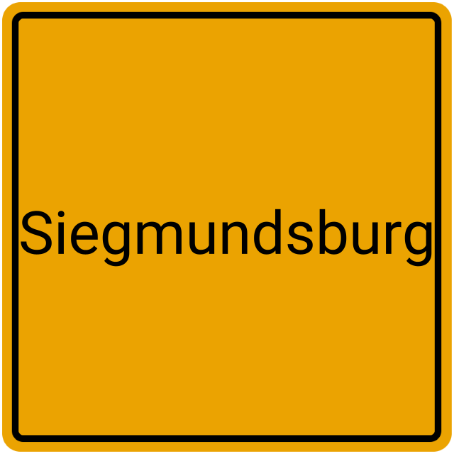 Meldebestätigung Siegmundsburg