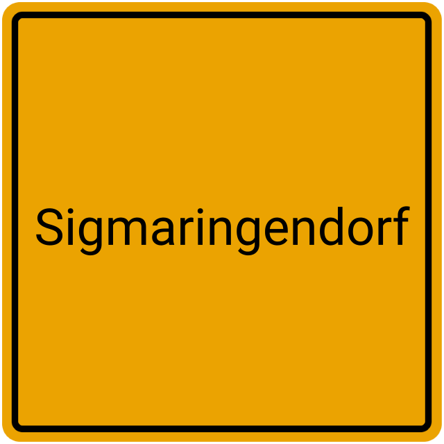 Meldebestätigung Sigmaringendorf