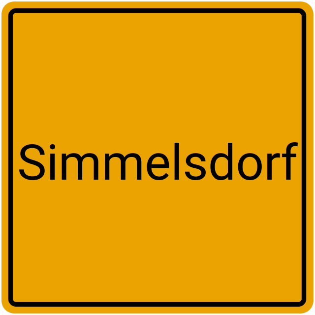 Meldebestätigung Simmelsdorf