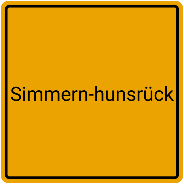 Meldebestätigung Simmern-Hunsrück