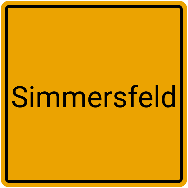 Meldebestätigung Simmersfeld