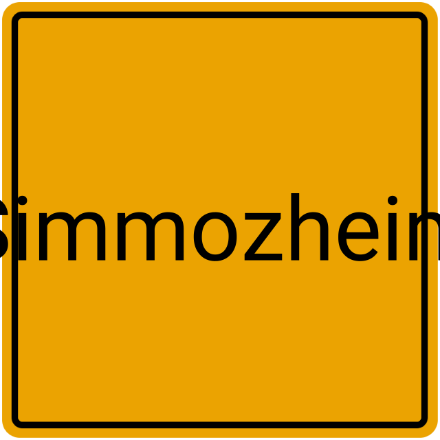 Meldebestätigung Simmozheim