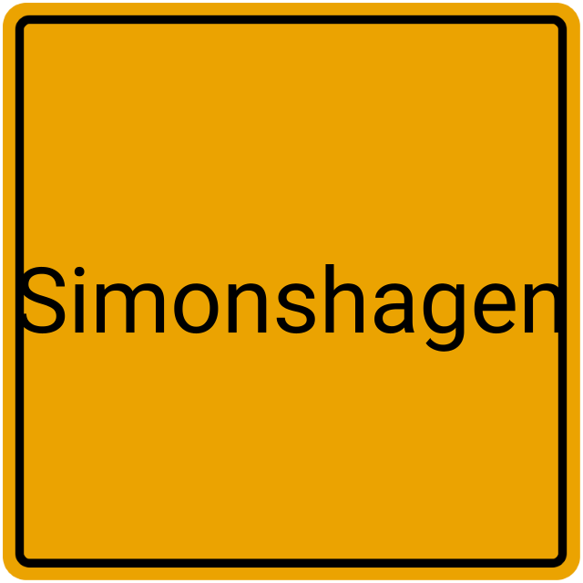 Meldebestätigung Simonshagen