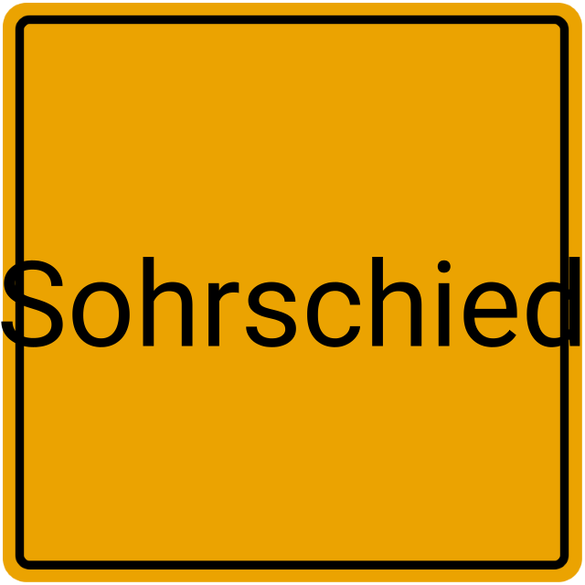 Meldebestätigung Sohrschied