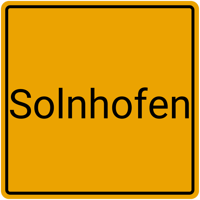 Meldebestätigung Solnhofen