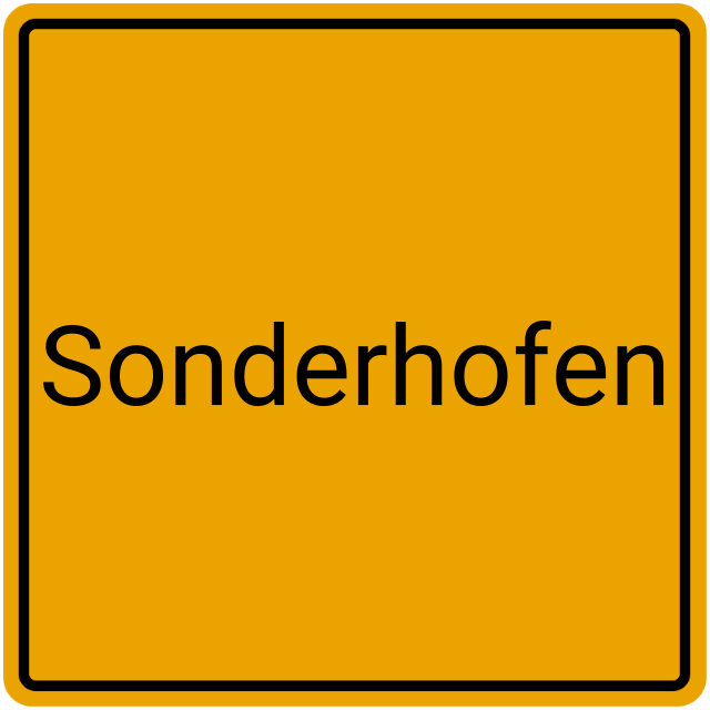 Meldebestätigung Sonderhofen