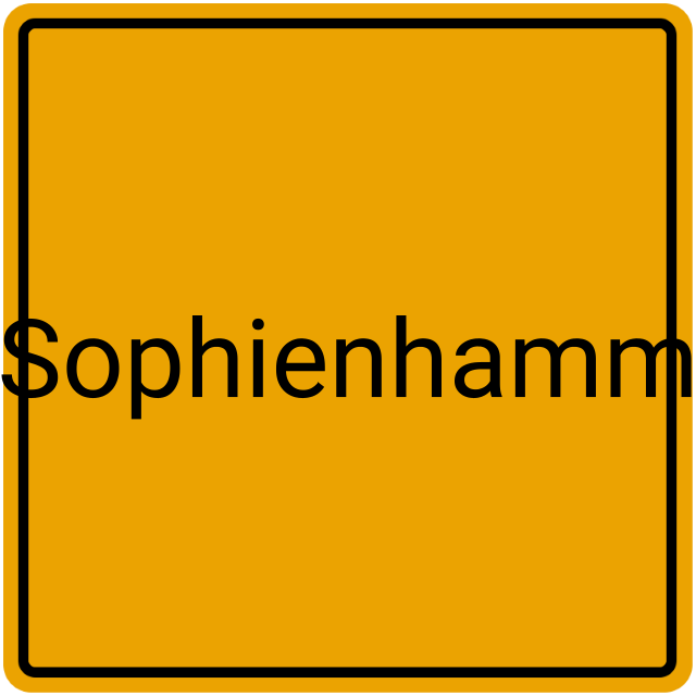 Meldebestätigung Sophienhamm